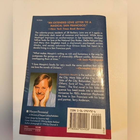 Armistead Maupin  Further Tales of the City Volumen 3 1994 Home Accents Books - Picture 3 of 6